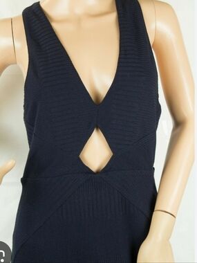 Free People All The Right Angles Cut Out Midi Dress Snall